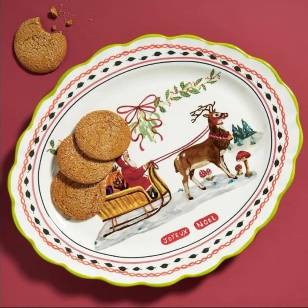 Nathalie Lete Santa's Sleigh Serving Platter